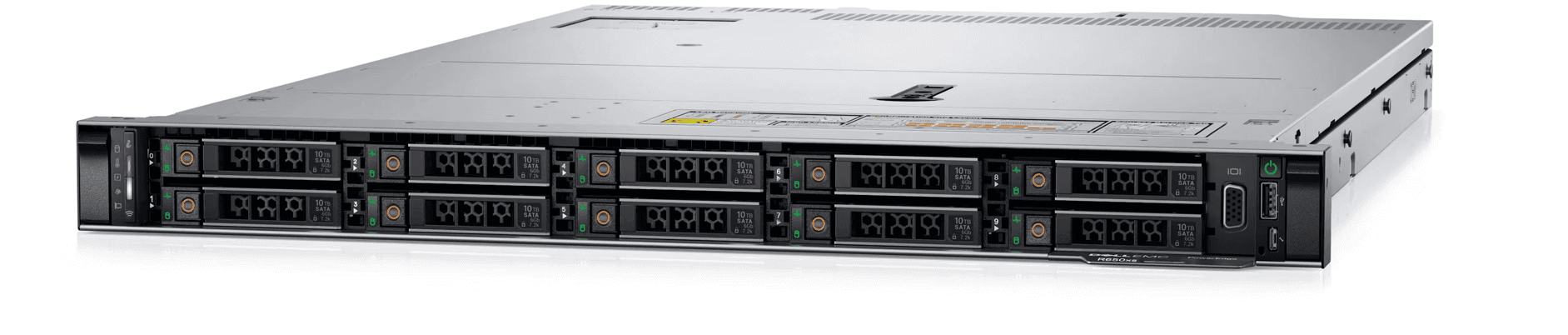 Dell PowerEdge R650xs Rack Server, 1U Rack Chassis Up to 8x 2.5" HDDs, Intel Xeon Silver 4310, 64GB  RDIMM, 3200 T/s, Dual Rank, 4x Dell 1.2TB 10K RPM,  PERC H755 SAS Controller, iDRAC9 Enterprise 15G, Sliding Ready Rack Rails with Cable Management Arm thumbnail 1