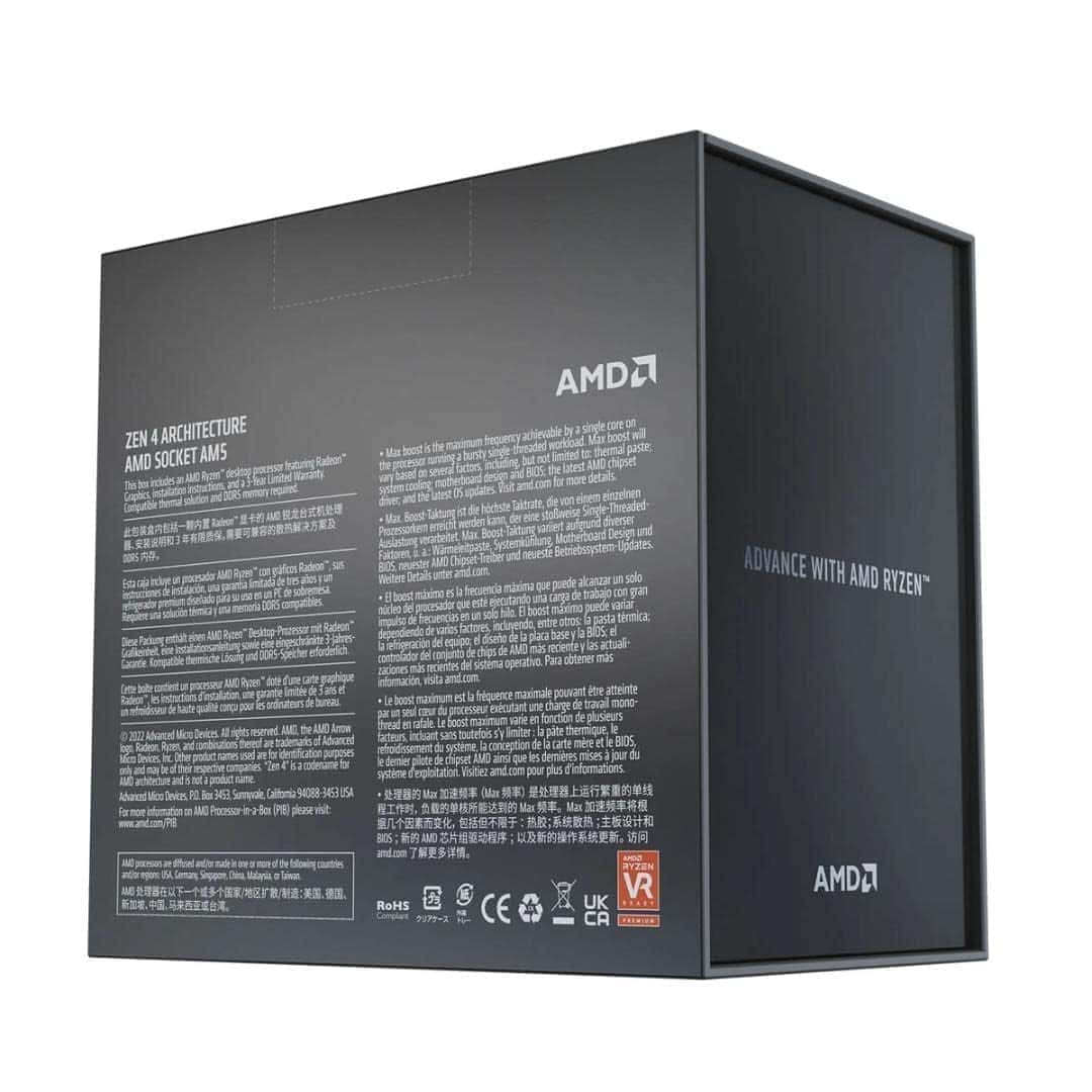 AMD Ryzen 9 7950X 4.5 GHz AM5 170W Desktop Processor, 16 Cores & 32 Threads, 5.7 GHz Max Boost Clock, 64MB L3 Cache, AMD Radeon Graphics, 2CH -DDR5-6400 / 128GB Max, Zen 4 Arc | 100-100000514WOF thumbnail 2