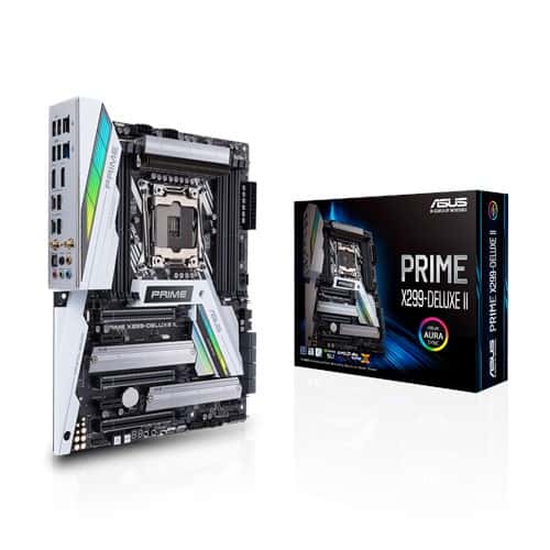 Asus ASUS Prime X299-Deluxe II Motherboard, LGA2066 (Intel Core X-Series), ATX DDR4, M.2 U.2, Thunderbolt 3, USB 3.1, With Dual Gigabit LAN, 802.11AC WiFi | 90MB0ZB0-M0EAY0 - thumbnail 1
