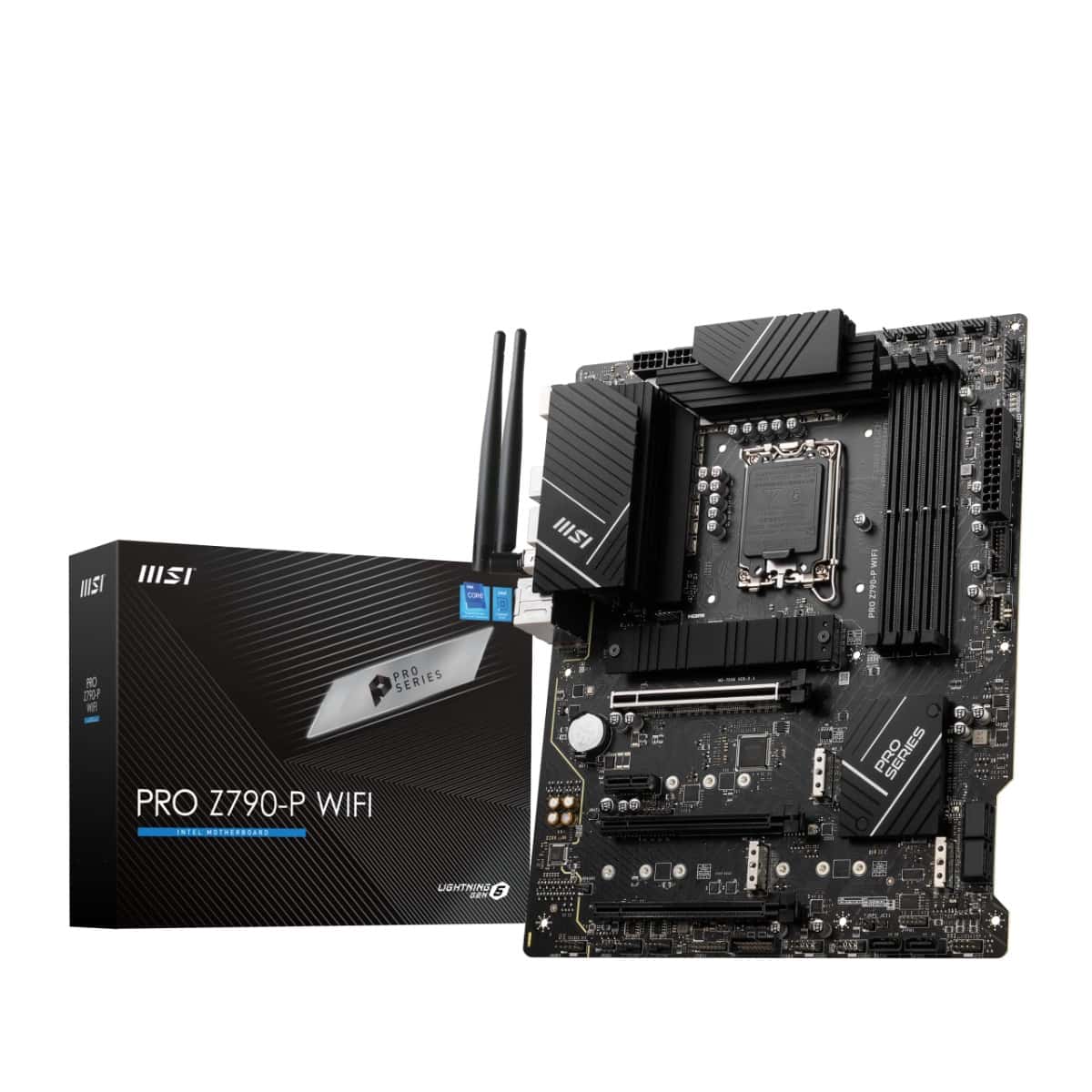 MSI MSI PRO Z790-P WIFI Motherboard, Intel 14th/13th/12th Gen LGA 1700, DDR5 7000+MHz (OC), PCIe 5.0, Wi-Fi 6E, 2.5G LAN, ATX Business & Gaming Board |  911-7E06-010 - thumbnail 1