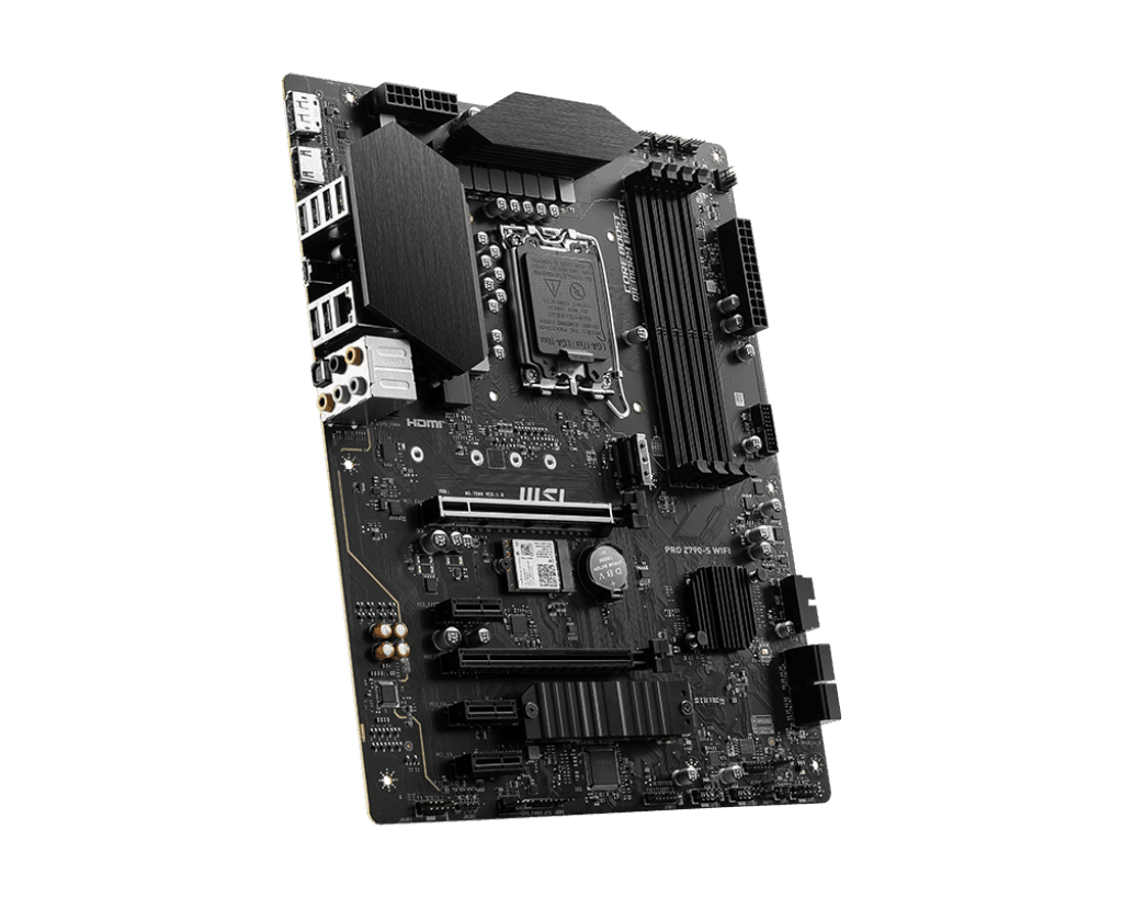 MSI MSI Pro Z790-S WIFI 6E LGA 1700 ATX Intel Motherboard, Intel Z790 Chipset, 4x DDR5 Slot, 192GB Max Memory, 2x M.2 Storage, 4x SATA 6G, 2x PCI-E x16 Slot, HDMI / DP | 911-7D88-001 - thumbnail 3