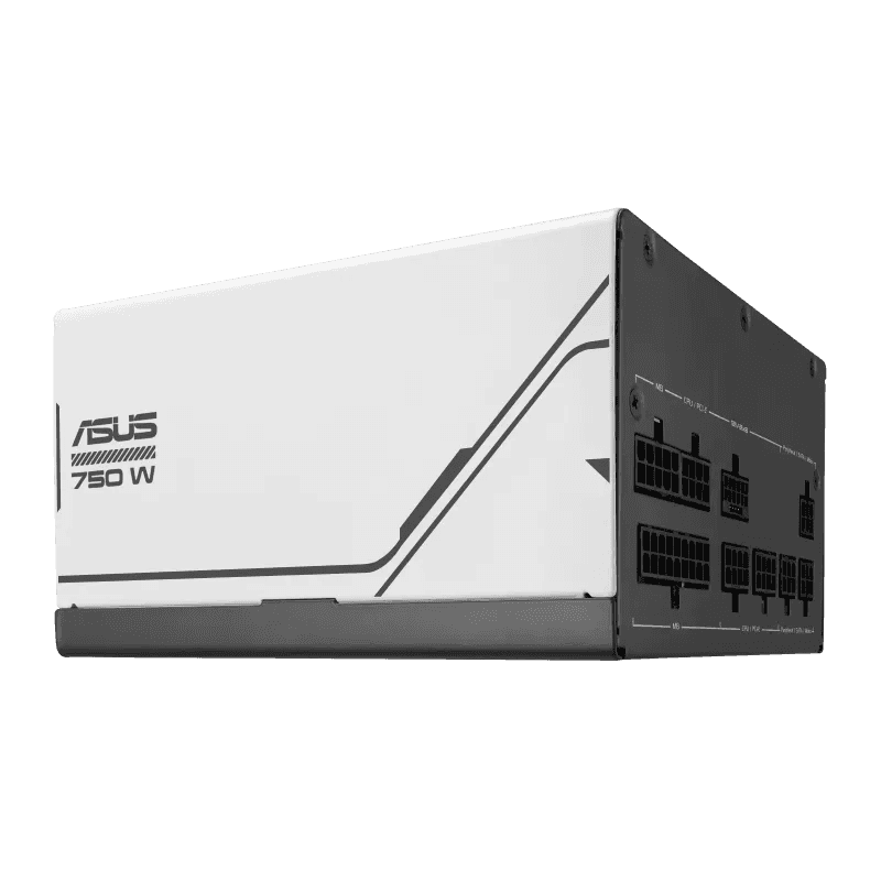 Asus ASUS Prime 750W Gold Power Supply Unit, 80 PLUS Gold , ATX 3.1 & PCIe 5.1 Ready, Native 12V-2x6 Cable, Dual Ball Fan Bearings, White Chassis with Black Cables | 90YE00U1-B0NA00 - thumbnail 2