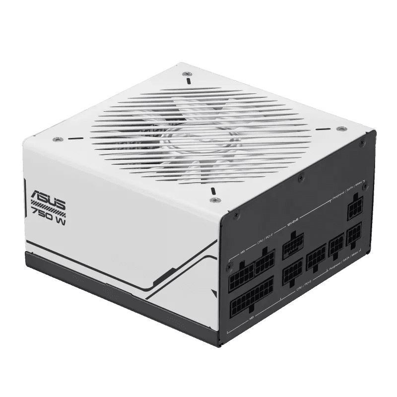 Asus ASUS Prime 750W Gold Power Supply Unit, 80 PLUS Gold , ATX 3.1 & PCIe 5.1 Ready, Native 12V-2x6 Cable, Dual Ball Fan Bearings, White Chassis with Black Cables | 90YE00U1-B0NA00 - thumbnail 4