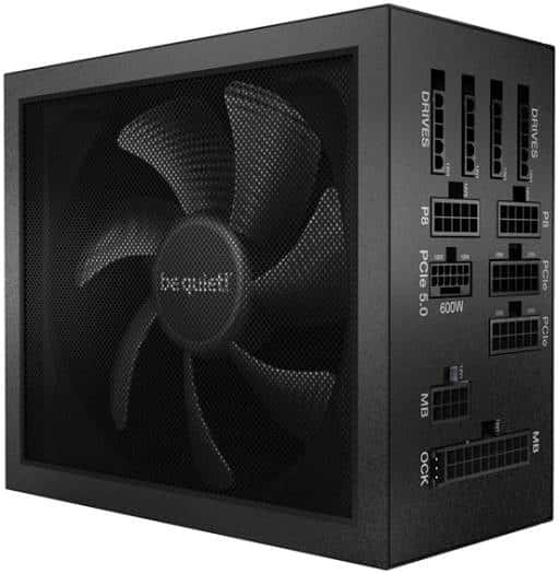 Be quiet! Be Quiet! Dark Power 13 Fully Modular Power Supply, 1000W Power, 80 Plus Titanium Efficiency, 135mm Silent Wings Fan, 12V Rail, Active PFC, Japanese 105?? Capacitors, Black | BN335 - thumbnail 2