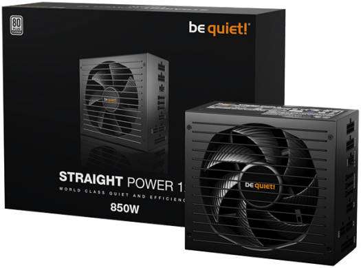 Be quiet! Be Quiet! Straight Power 12 Fully Modular Power Supply, 850W Power, 80 Plus Platinum Efficiency, 135mm Silent Wings Fan, 12V-Rail, Active PFC, Full bridge + LLC + SR + DC/DC Technology, Black | BN337 - thumbnail 7