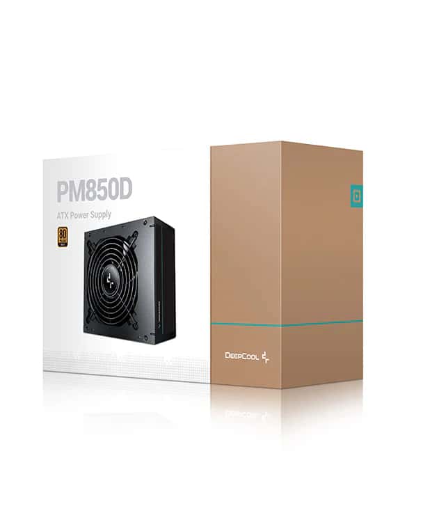 DEEPCOOL DeepCool PM850D Series Non-Modular 80 PLUS Gold Power Supply, 120mm, ATX12V V2.4, 100-150ms, Hypro Bearing | R-PM850D-FA0B-UK - thumbnail 1