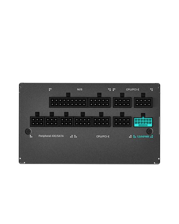 DEEPCOOL Deepcool PX850G ATX Power Supply, ATX12V V3.0 Type, 850 Watts, 80 Plus Gold, Active PFC + Half Bridge SRC LLC + DC to DC, 135mm Fan Size, FDB Fan Bearing, Black | R-PX850G-FC0B-UK - thumbnail 3