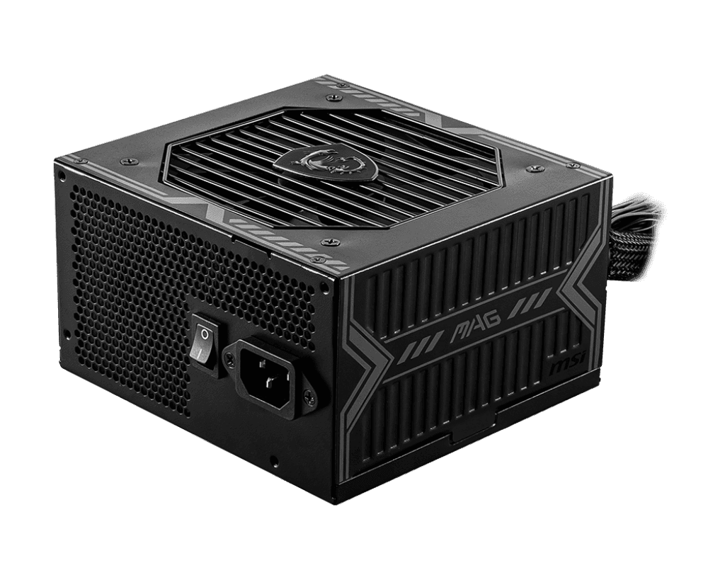 MSI MSI MAG A750BN PCIE5 750W ATX Power Supply (PSU), PCIe 5.0 Ready, 120mm Fan, Active PFC, Sleeve Bearing, 80 PLUS Bronze, Black | 306-7ZP2C18-CE0 - thumbnail 4