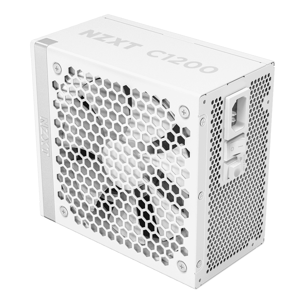 NZXT C1200 Gold ATX 3.1 1200 Watt 80 PLUS Gold Fully Modular Power Supply PSU, 135mm FDB Fan, Zero Fan Mode, 80+ Gold Certified, RTX 50 Series Ready, Japanese Capacitors, Heat-resistant 12V-2x6 connector, White | PA-2G2BW-UK thumbnail 6