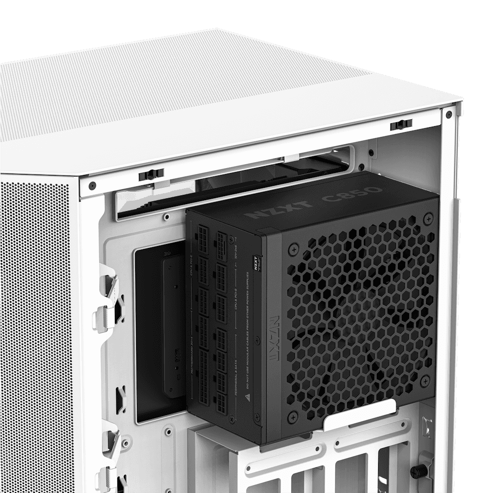 NZXT C850 80 PLUS Gold Fully Modular Power Supply, 850W, ATX12V v3.1, Fluid Dynamic Bearing, 80 Plus Gold, Japanese Capacitors, Active PF Correction, Black | PA-8G2BB-UK thumbnail 6