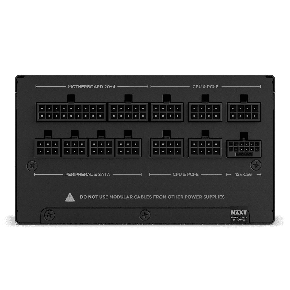 NZXT C850 80 PLUS Gold Fully Modular Power Supply, 850W, ATX12V v3.1, Fluid Dynamic Bearing, 80 Plus Gold, Japanese Capacitors, Active PF Correction, Black | PA-8G2BB-UK thumbnail 5