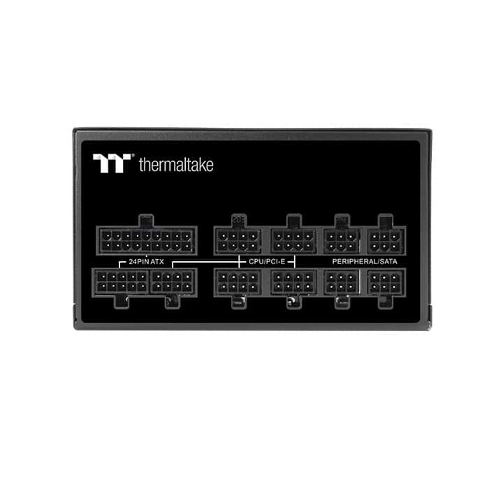 Thermaltake Thermaltake Toughpower GF1 1000 Watt Power Supply, Full Modular, 80 Plus Gold, PSU, Single Rail, 83.3A, 140mm Fan, ATX, Black | PS-TPD-1000FNFAGK-1 - thumbnail 5