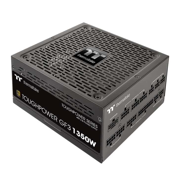 Thermaltake Thermaltake Toughpower GF3 Gold Full Modular Power Supply, TT Premium Edition, 1350W Max Capacity, 80 PLUS Gold, 140mm Ultra Quiet Smart Zero Fan, PCIe Gen 5.0 & ATX 3 .0, Black | PS-TPD-1350FNFAGK-4 - thumbnail 3