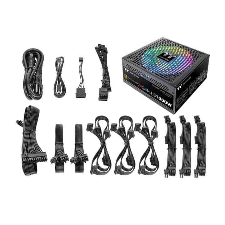 Thermaltake Thermaltake Toughpower iRGB PLUS 1000W 80 PLUS Gold Modular ATX Power Supply | PS-TPI-1000F3FDGK-1 - thumbnail 2
