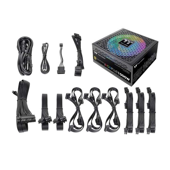 Thermaltake Thermaltake Toughpower iRGB PLUS 1000W 80 PLUS Gold Modular ATX Power Supply | PS-TPI-1000F3FDGK-1 - thumbnail 2