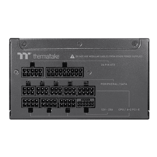 Thermaltake Thermaltake TOUGHPOWER GT 850W Fully Modular Power Supply (PSU), ATX 3.1, 12V-2x6 connector, 80 PLUS Gold, Black | PS-TPT-0850FNFAGK-3 - thumbnail 4