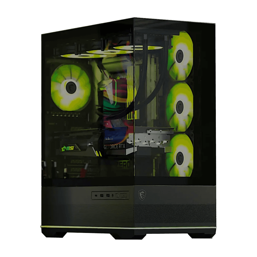 MSI MSI Powered Gaming PC: Intel Core i7-14700F 14th Gen + MSI 5070 GAMING TRIO OC 12GB GDDR7, 32GB DDR5 6000MHz RGB, 1TB NVMe 6000MB/s SSD, 360mm MAG CORELIQUID A13 ARGB AIO, 750W PSU, MSI MAG PANO 110R PZ ATX Case - thumbnail 1