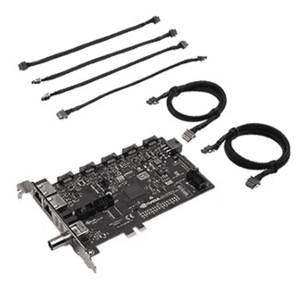 PNY RTX PRO Sync Option Board for NVIDIA RTX Professional GPUs, PCIe x16 AIC, Up to 8 GPUs, Multi GPU Sync, 32 Displays, NVIDIA Mosaic, Genlock, Stereoscopic 3D | VCNRTXPROSYNC-SB thumbnail 2