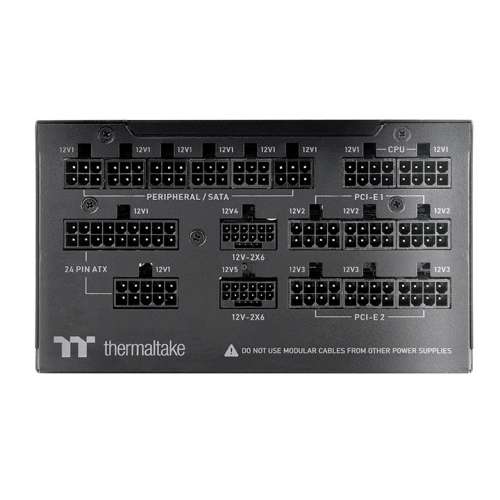 Thermaltake Thermaltake Toughpower TF3 1650W Fully Modular Power Supply (PSU), 80 PLUS Titanium, ATX 3.1 & PCIe 5.1 Ready, Dual 12V-2x6 (600W) Connectors | PS-TPD-1650FNFATK-1 - thumbnail 3