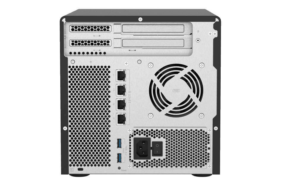 QNAP QNAP 6 Bay Quts Hero NAS Server Tower Ethernet LAN, Intel Xeon D-1602 2.5 GHz Processor, 8 GB DDR4 ECC Memory, 2xM.2 NVMe PCIe SSD | TS-H686-D1602-8G - thumbnail 6