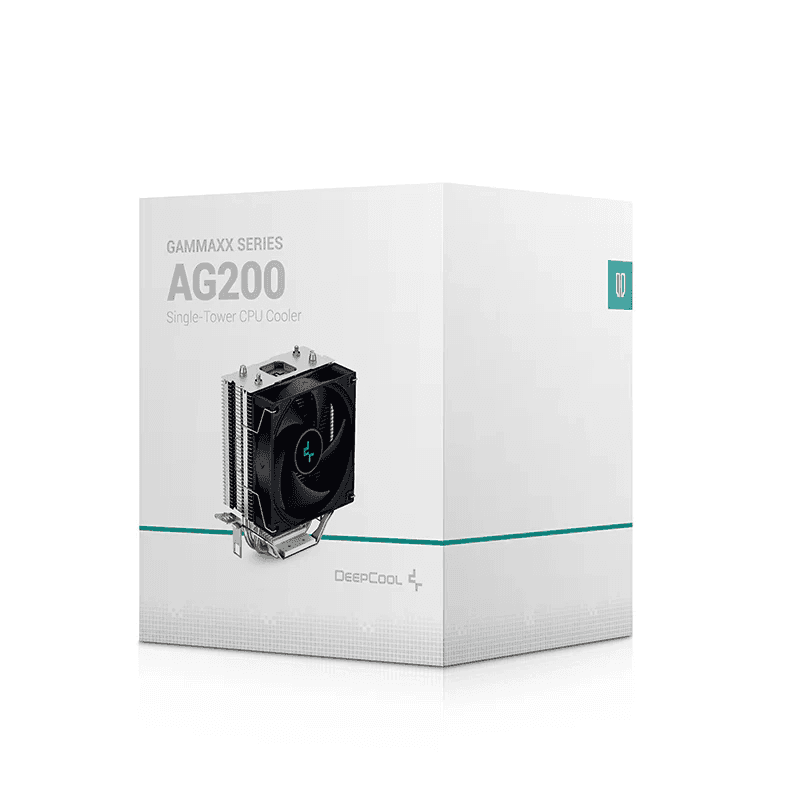 DEEPCOOL DeepCool AG200 Single Tower 92mm CPU Cooler, 500-3050 RPM Fan Speed, 36.75 CFM Airflow, 2.4W Power, 30.5 dBAFan Noise, Hydro Bearing, 4 Pin PWM Fan Connector, Black | R-AG200-BKNNMN-G - thumbnail 2