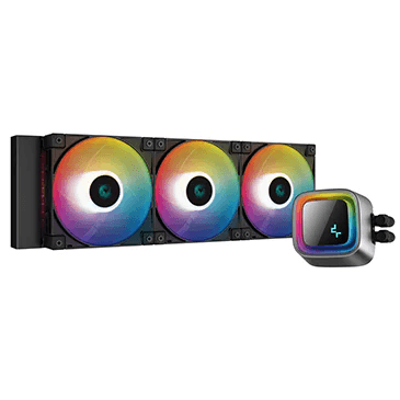 DEEPCOOL DeepCool LS720 ARGB 360mm AIO Liquid CPU Cooler, 3100 RPM Pump Speed, 19 dBa Noise, Fluid Dynamic Bearing, 4 Pin PWM Fan Connector, 85.85 CFM Air Flow, 12 VDC Rated Voltage, Black | R-LS720-BKAMNT-G-1 - thumbnail 6