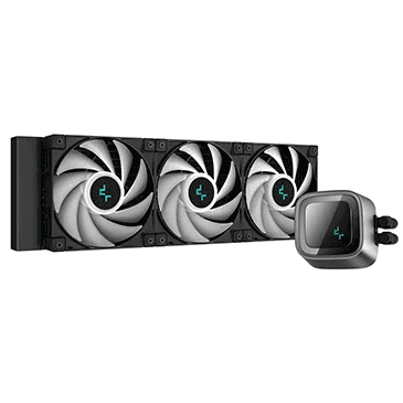 DEEPCOOL DeepCool LS720 ARGB 360mm AIO Liquid CPU Cooler, 3100 RPM Pump Speed, 19 dBa Noise, Fluid Dynamic Bearing, 4 Pin PWM Fan Connector, 85.85 CFM Air Flow, 12 VDC Rated Voltage, Black | R-LS720-BKAMNT-G-1 - thumbnail 2