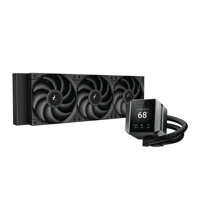 DEEPCOOL DeepCool Mystique 360 Liquid CPU Cooler, 2.8" TFT LCD Screen, 360mm Radiator, 120mm Fan Size, 2150 RPM Fan Speed, 72.45 CFM Fan Airflow, 3400 RPM Pump Speed, FDB Fan, Black | R-LX750-BKDSNMP-G-1 - thumbnail 5