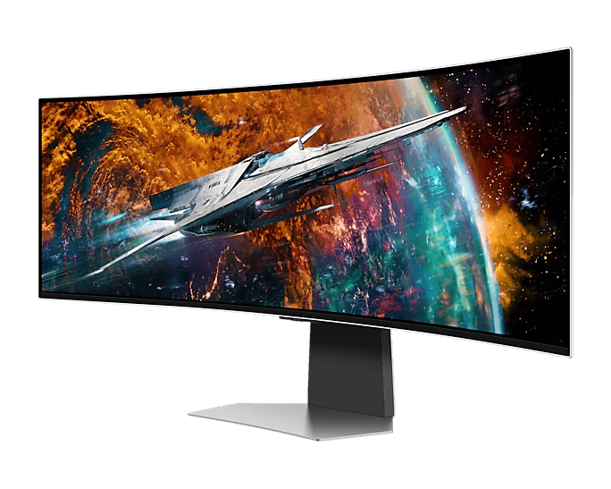 SAMSUNG Samsung 49" G95SC Odyssey OLED G9 240Hz Smart Gaming Monitor, DQHD (5,120 x 1,440), 0.03ms(GTG), 1800R Curvature, 32:9 Super Ultra-wide screen, Eye Saver Mode, Quantum Dot Color, Flicker Free, Game Mode, AMD FreeSync Premium Pro | LS49CG954SMXUE - thumbnail 14