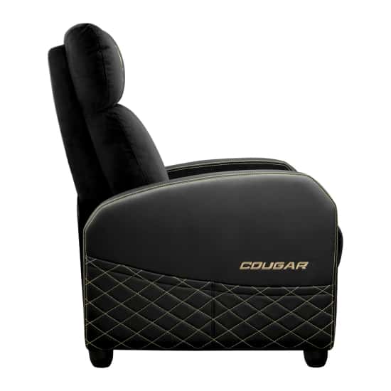 Cougar COUGAR Ranger Elite Gaming Sofa, Breathable Velvet Fabric, Side pocket for starage, Foldable Footrest and Reclining Backrest | 3MRAEGLB.0001 - thumbnail 6