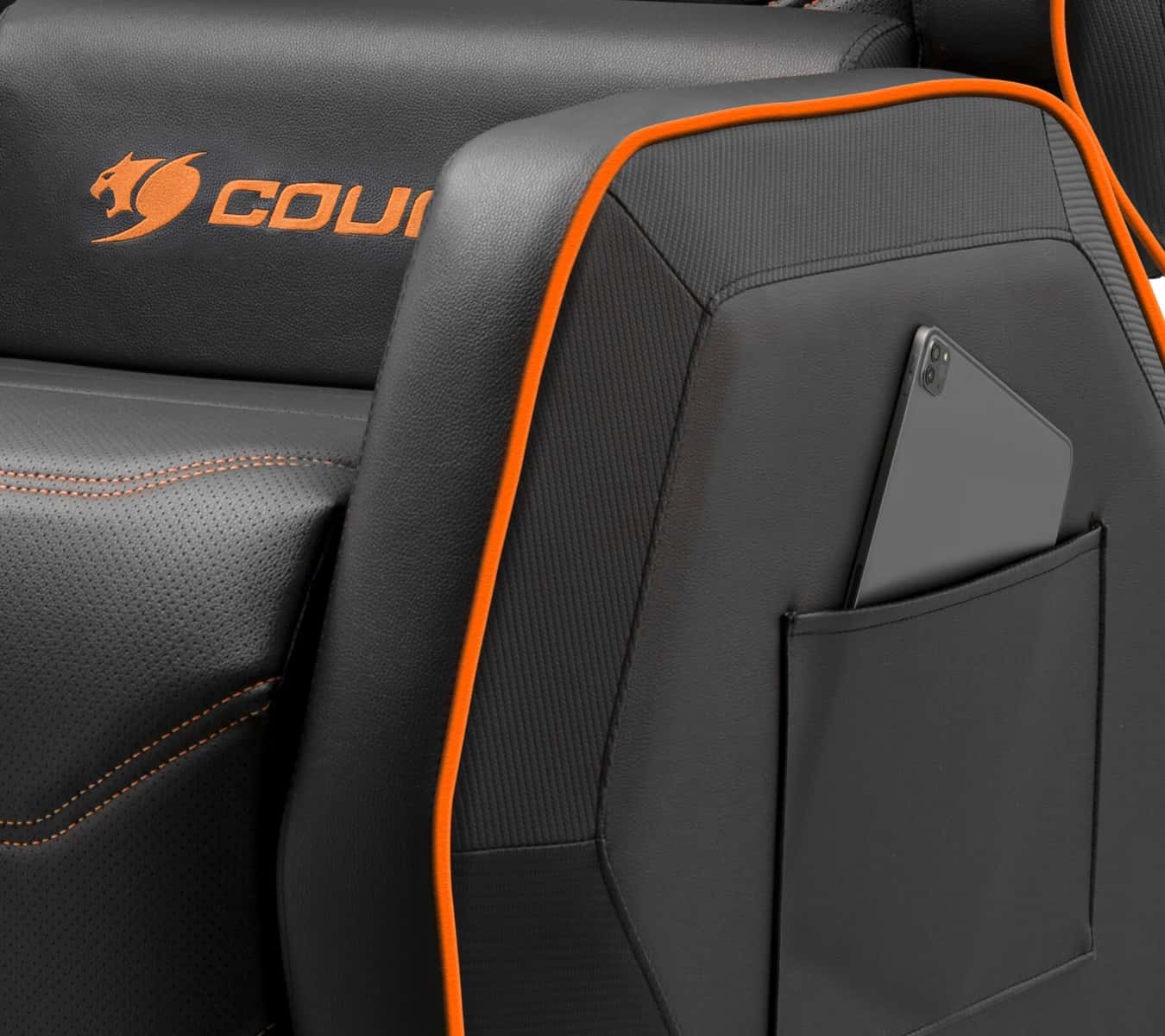 Cougar COUGAR Ranger S Gaming Sofa, Adjustable Design, High-quality breathable PVC leather, Side storage pocket, Headrest and lumbar pillow | 3MRGSORB.001 - thumbnail 1