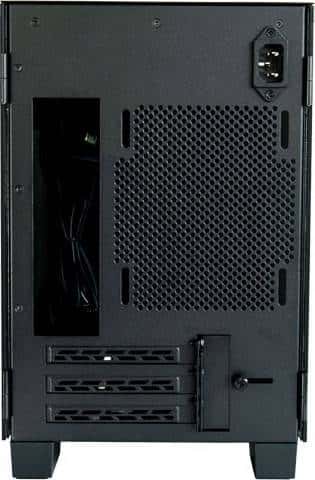 RAZER Razer Tomahawk Mini-ITX Gaming Case Dual-Sided Tempered Glass Swivel Doors, Ventilated Top Panel, Chroma RGB Underglow Lighting, Built-In Cable Management, Classic Black | RC21-01400100-R3M1 - thumbnail 4