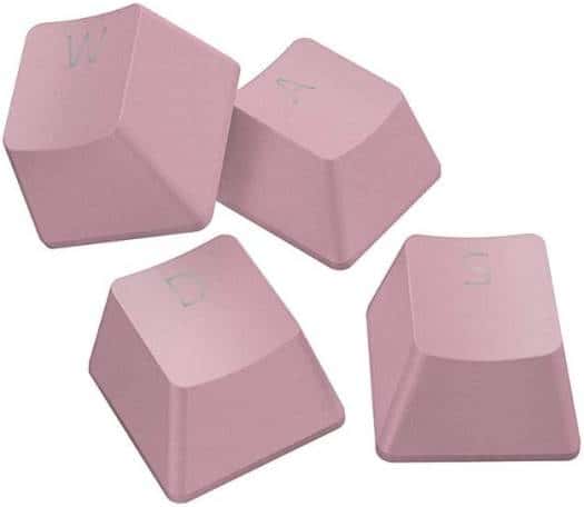 Razer PBT Keycap Upgrade Set, Doubleshot Molding With Ultra-Thin Font, Fits All Mechanical and Optical Keyboards, US and UK Layout, Quartz Pink | RC21-01490300-R3M1 thumbnail 2