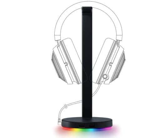 RAZER Razer Base Station V2 Chroma Headset Stand with USB - Black | RC21-01510100-R3M1 - thumbnail 1