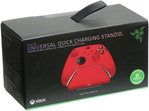 RAZER  Razer Universal Quick Charging Stand for Xbox Series X|S, Magnetic Contact System, Powered by USB, Pulse Red | RC21-01750400-R3M1 - thumbnail 2