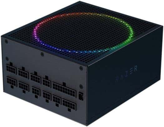 RAZER Razer Katana Power Supply aRGB PSU: Silent, Powerful aRGB 140mm PWM Fan - Chroma aRGB - Modular by Design - 80 Plus Platinum Rated - Zero RPM Mode - 1200W | RC21-01840400-R3W1 - thumbnail 2