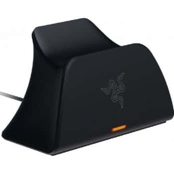 RAZER Razer Universal Quick Charging Stand for PS5, Curved Cradle Design, Matches Your PS5 DualSense Wireless Controller, Powered by USB, Midnight Black | RC21-01900200-R3M1 - thumbnail 1