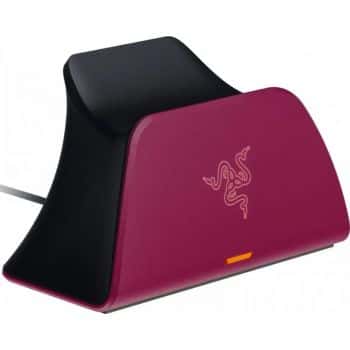 RAZER Razer Universal Quick Charging Stand for PS5, Curved Cradle Design, Matches Your PS5 DualSense Wireless Controller, Powered by USB, Cosmic Red | RC21-01900300-R3M1 - thumbnail 1