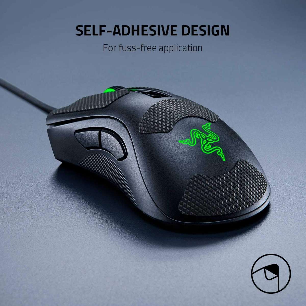 Razer Mouse Grip Tape DeathAdder V2: Anti-Slip Grip Tape - Self-Adhesive Design - Pre-Cut | RC30-03210200-R3M1 - thumbnail 3