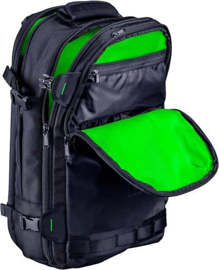 RAZER Razer Rogue v2 17.3" Gaming Laptop Backpack, Tear & Water Resistant Exterior, Made to Fit 17 inch Laptops, 100% Polyester Material, Black | RC81-03130101-0500 - thumbnail 3