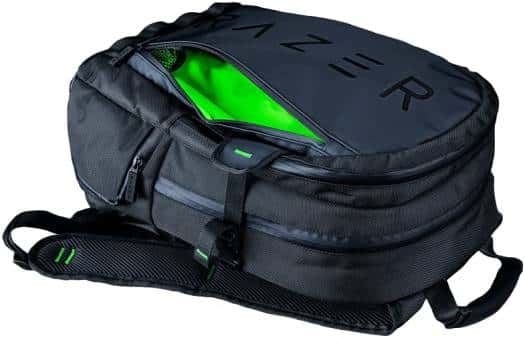 RAZER Razer Rogue 38.1 cm (15"), Waterproof, Molle Webbing, Chromatic Wordmark, Compact Travel Backpack - BLACK | RC81-03640101-0000 - thumbnail 3