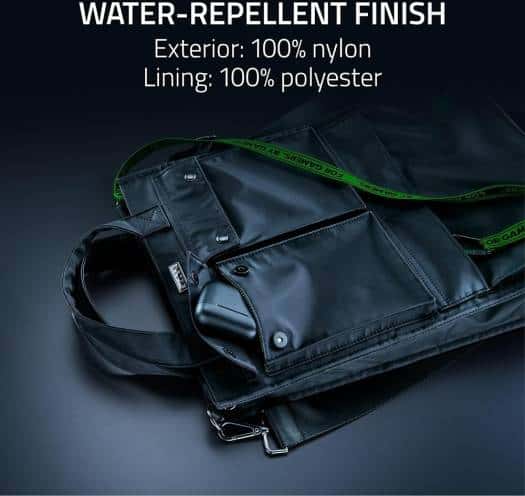 RAZER Razer Xanthus Tote Bag for Gamers, Dedicated Padded Laptop Compartment, Fits up to 16" Laptops, Water Repellent Nylon, Two-Way Carry with Detachable Shoulder Strap,Black | RC81-04300119-0000 - thumbnail 3