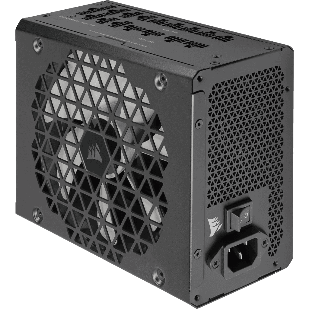 Corsair Corsair RM1200x Shift Fully Modular ATX Power Supply, 1200W Power, 80 Plus Gold, Modular Side Interface, ATX 3.0 & PCIe 5.0 Compliant, Zero RPM Fan Mode, 105??C-Rated Capacitors, Black | CP-9020254-UK - thumbnail 2