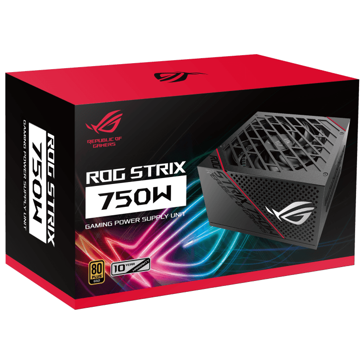 Asus Asus ROG Strix 750W Gold PSU Brings Premium Cooling Performance Modular Power Supply Unit | 90YE00A0-B0NA00 - thumbnail 1