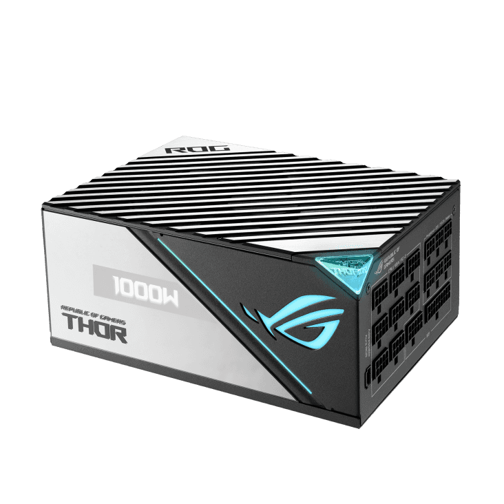Asus Asus Rog Thor 1000P2 ATX Power Supply Unit, With Aura Sync & OLED Display, 1000W Power, 80 Plus Platinum II Certification, 135mm PWM Fan, 0dB Cooling, Modular | 90YE00L4-B0NA00 - thumbnail 8