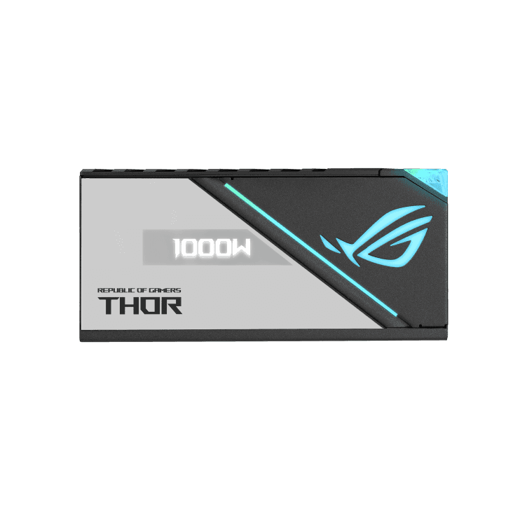 Asus Asus Rog Thor 1000P2 ATX Power Supply Unit, With Aura Sync & OLED Display, 1000W Power, 80 Plus Platinum II Certification, 135mm PWM Fan, 0dB Cooling, Modular | 90YE00L4-B0NA00 - thumbnail 10