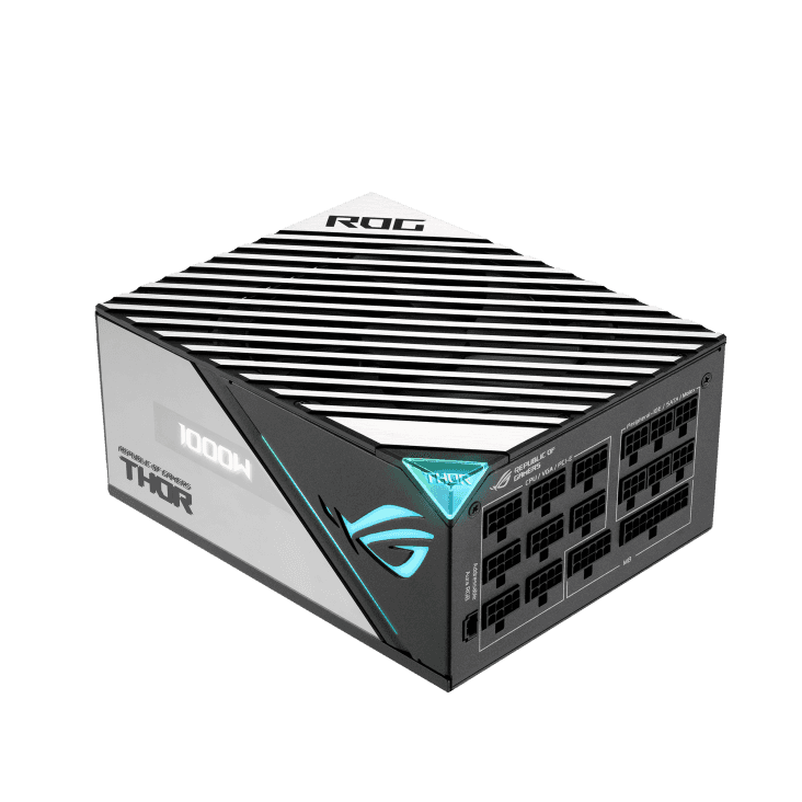 Asus Asus Rog Thor 1000P2 ATX Power Supply Unit, With Aura Sync & OLED Display, 1000W Power, 80 Plus Platinum II Certification, 135mm PWM Fan, 0dB Cooling, Modular | 90YE00L4-B0NA00 - thumbnail 5