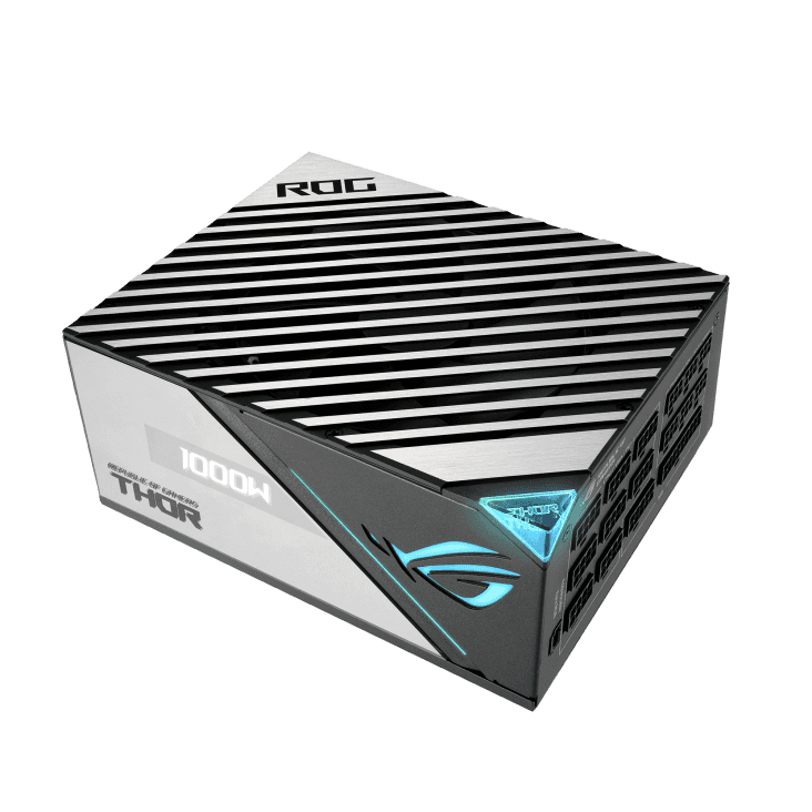 Asus Asus Rog Thor 1000P2 ATX Power Supply Unit, With Aura Sync & OLED Display, 1000W Power, 80 Plus Platinum II Certification, 135mm PWM Fan, 0dB Cooling, Modular | 90YE00L4-B0NA00 - thumbnail 9
