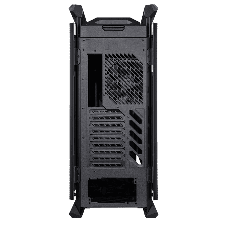 Asus ASUS ROG Hyperion GR701 BTF Edition E-ATX PC Case, Tempered Glass Side Panels, Up to 420mm Dual Radiator, 4x140mm Fans, Metal GPU Holder, Component Storage, ARGB Fan Hub, 60W Fast Charging, Back to Future, Black | 90DC00F0-B39020 - thumbnail 13