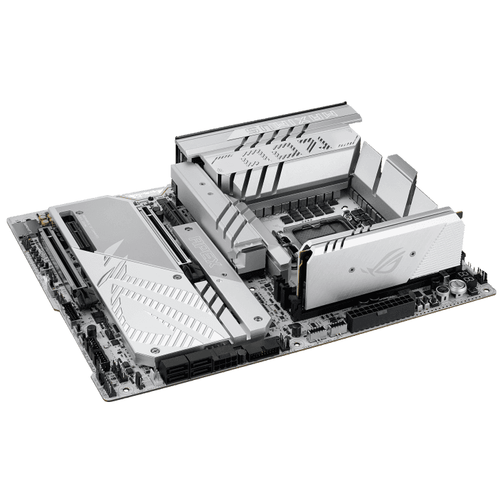 Asus ASUS ROG MAXIMUS Z890 APEX  LGA1851 DDR5 Motherboard, 2x DIMM slots, max.128GB, DDR5 up to 9600+ MT/s (OC),  6x M.2 slots and 4 x SATA 6Gb/s, Wi-Fi 7, BT v5.4, White | 90MB1IP0-M0EAY0 - thumbnail 8